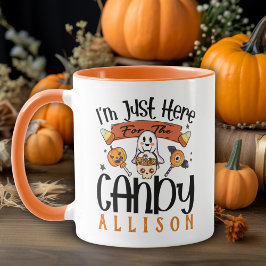 Ich bin nur hier für das Candy Custom Halloween Tasse