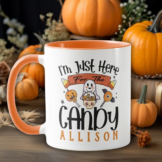 Ich bin nur hier für das Candy Custom Halloween Tasse