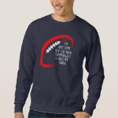 Ich bin nur hier für das Essen, Werbung Sweatshirt (Vorderseite)