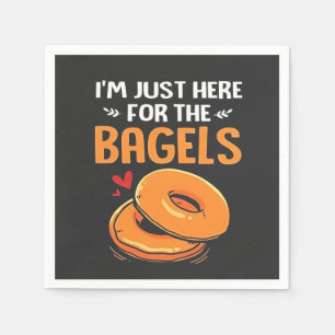 Ich bin nur hier für das jüdische Essen von Bagels Serviette