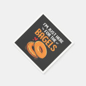 Ich bin nur hier für das jüdische Essen von Bagels Serviette (Ecke)