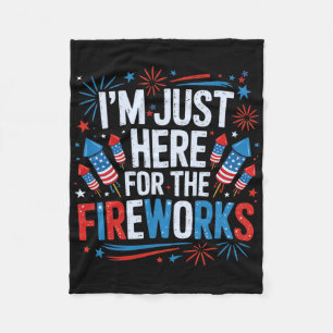 Ich bin nur hier für das patriotische Feuerwerk zu Fleecedecke
