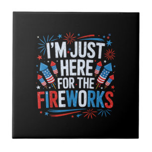 Ich bin nur hier für das patriotische Feuerwerk zu Fliese