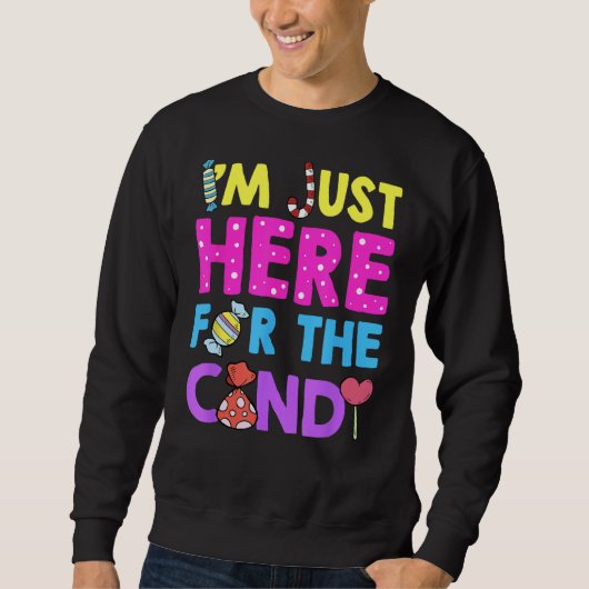 Ich bin nur hier für das sonnige Halloween-Shirt Sweatshirt (Vorderseite)