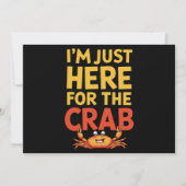 Ich bin nur hier für das verrückte Funny Funny Foo Einladung (Vorderseite)