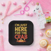 Ich bin nur hier für das verrückte Funny Funny Foo Pappteller (Party)