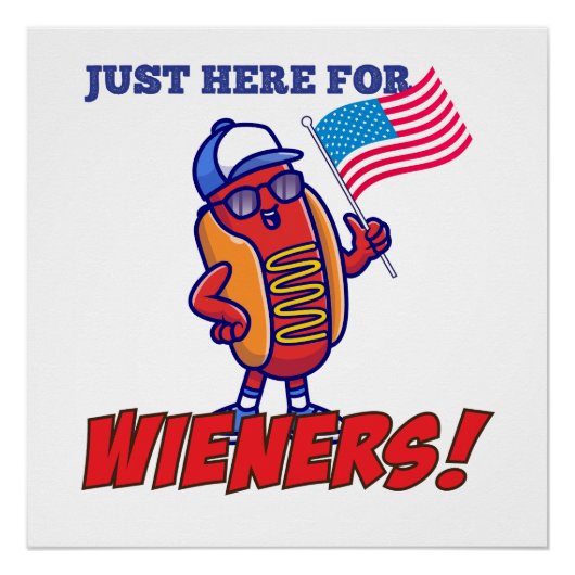 Ich bin nur hier für das winers-Hemd |Unabhängigke Poster (Vorderseite)