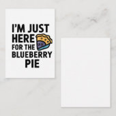 Ich bin nur hier für den Blueberry Pie Erntedank Mitteilungskarte (Vorne/Hinten)