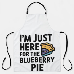 Ich bin nur hier für den Blueberry Pie Erntedank Schürze