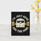 Ich bin nur hier für den Boos Halloween-Party Drin Karte (Gelbe Blume)