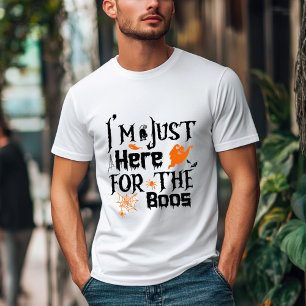 ICH BIN NUR HIER FÜR DEN BOSS, Halloween Pumpkin T-Shirt