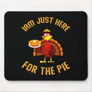 Ich bin nur hier für den E lustiger Truthahn hält Mousepad