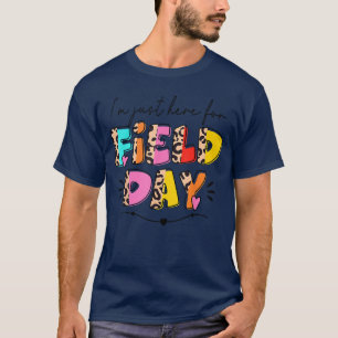 Ich bin nur hier für den Feldtag Leopard Kinder Ju T-Shirt