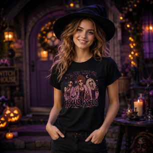 Ich bin nur hier für den Hocus Pocus Pink Hexen T-Shirt