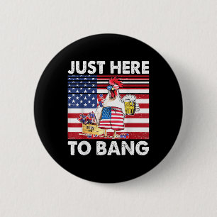 Ich bin nur hier für den Knall Lustige Feuerwerk-H Button
