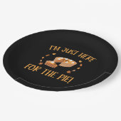 Ich bin nur hier für den Kuchen-Erntedank Pappteller (Schrägansicht)