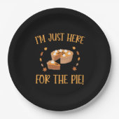 Ich bin nur hier für den Kuchen-Erntedank Pappteller (Vorderseite)