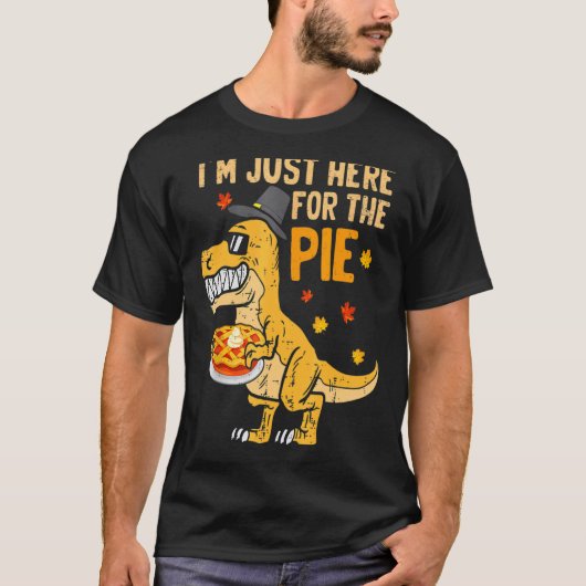 Ich bin nur hier für den Kuchen Erntedank Pumpkin T-Shirt (Vorderseite)