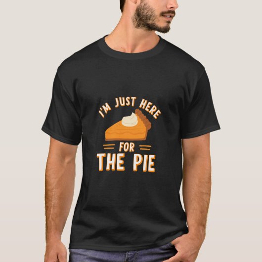 Ich bin nur hier für den Kuchen Funny Erntedank Ku T-Shirt (Vorderseite)