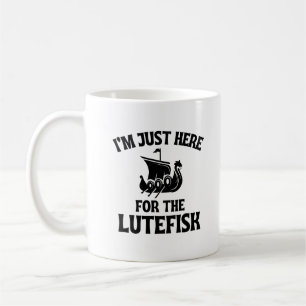 Ich bin nur hier für den Lutefisk Nordic Lutefisk Kaffeetasse
