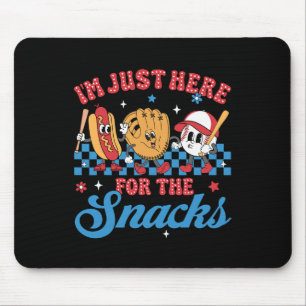 Ich bin nur hier für den Snack Bysebyll Schwester Mousepad