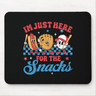 Ich bin nur hier für den Snack Bysebyll Schwester Mousepad