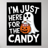 Ich bin nur hier für den süßen Halloween-Pun Lolli Poster (Vorne)