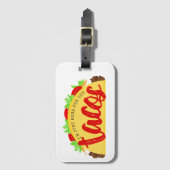 Ich bin nur hier für den Tacos-Funny Gepäckanhänger (Vorderseite Vertikal)