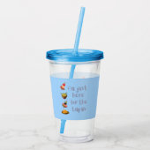 Ich bin nur hier für den Tapas-Funny Acryltrinkbecher (Rückseite)