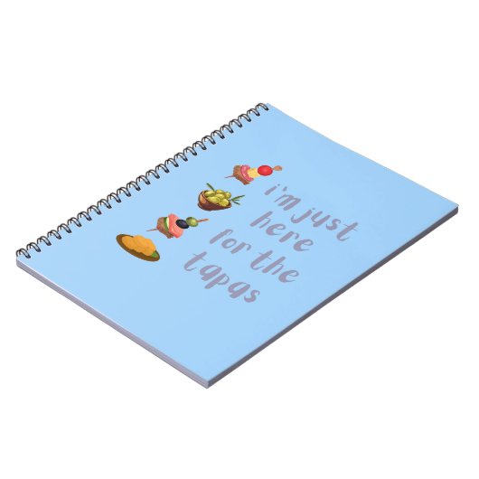 Ich bin nur hier für den Tapas-Funny Notizblock (Linke Seite)