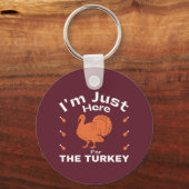 Ich bin nur hier für den türkischen Erntedank Schlüsselanhänger (Vorderseite)