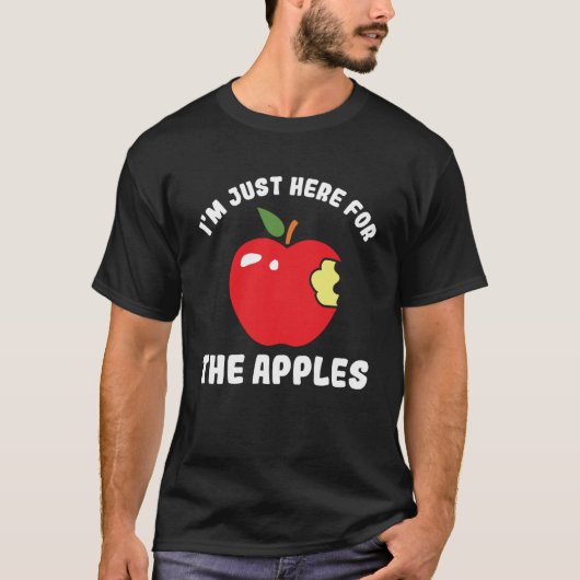 Ich bin nur hier für die Apfelkuchen, die Apple pf T-Shirt (Vorderseite)