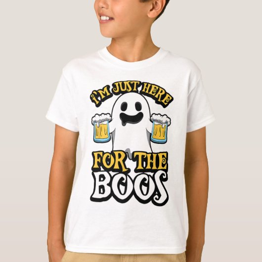 Ich bin nur hier für die Boos - Ghost Booze - Hall T-Shirt (Vorderseite)