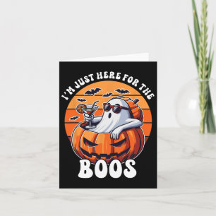 Ich bin nur hier für die Boos Ghost Funny Men H Karte