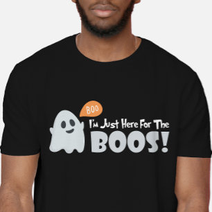 Ich bin nur hier für die Boos! Halloween Tri-Blend Shirt