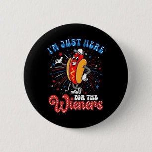 Ich bin nur hier für die Dackeln Firework Hot Dog Button