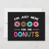 Ich bin nur hier für die Donuts Doughnut Teig Swee (Rückseite)