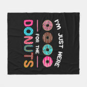 Ich bin nur hier für die Donuts Doughnut Teig Swee Fleecedecke (Vorderseite (Horizontal))
