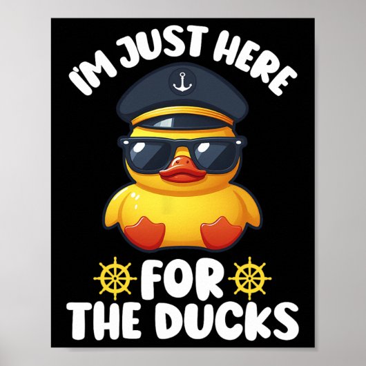 Ich bin nur hier für die Enten Funny Cruising Matc Poster (Vorne)