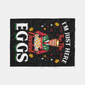 Ich bin nur hier für die geweihten Eier Funny Trum Fleecedecke (Vorderseite (Horizontal))