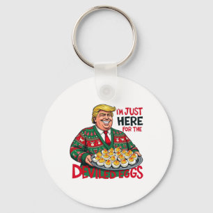 Ich bin nur hier für die geweihten Eier Funny Trum Schlüsselanhänger
