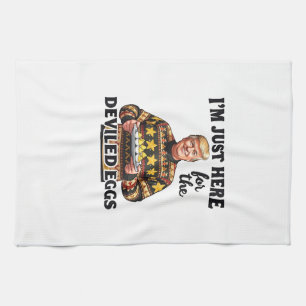 Ich bin nur hier für die geweihten Eier Trump Geschirrtuch