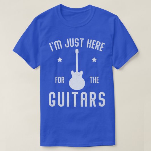 Ich bin nur hier für die Gitarren Gitarre Lover Gu T-Shirt (Design vorne)