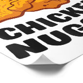 Ich bin nur hier für die Hühnernuggets Poster (Ecke)