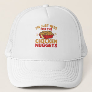 Ich bin nur hier für die Hühnernuggets Truckerkappe