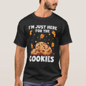 Ich bin nur hier für die Kekse Funny Chocolate Chi T-Shirt (Vorderseite)