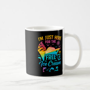 Ich bin nur hier für die kostenlose Eiscreme Famil Kaffeetasse