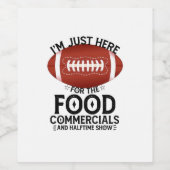 Ich bin nur hier für die Lebensmittel-Werbung und Weinetikett (Einzelnes Label)