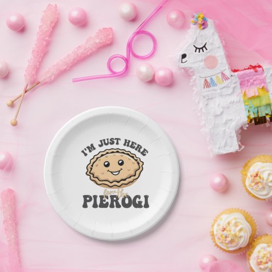 Ich bin nur hier für die Pierogi Pappteller (Party)