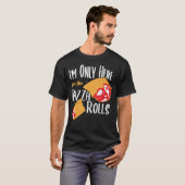 Ich bin nur hier für die Pizza Rolls - Pizza T-Shirt (Vorne ganz)